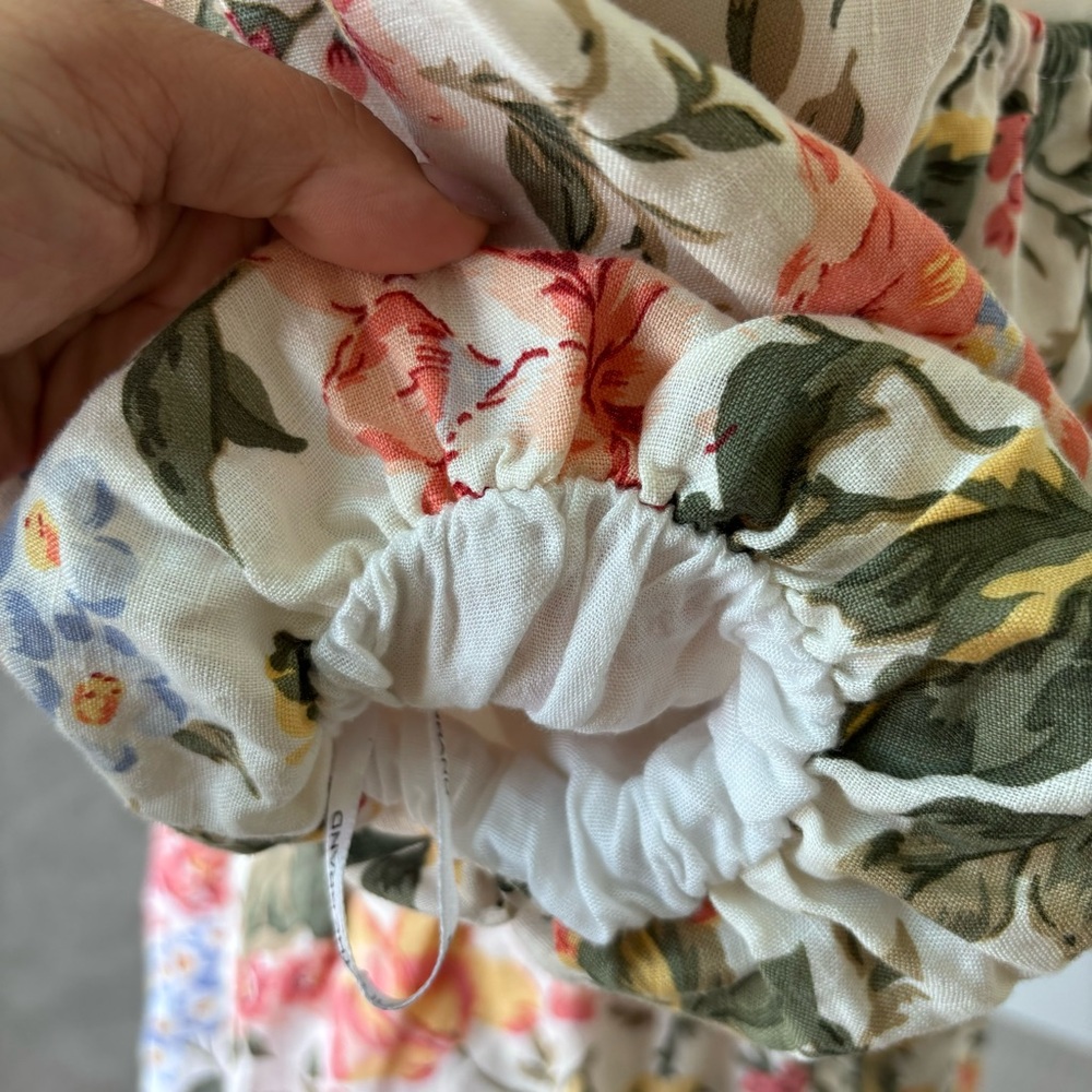 Faithfull the brand puff sleeve linen mini dress - Picture 6 of 8